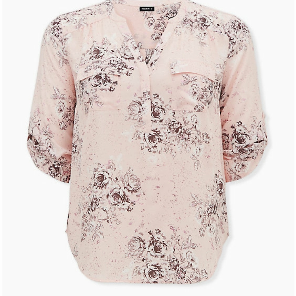 Cancer awareness torrid top